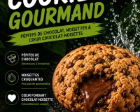 🍪 Cookie Gourmand – Chocolat & Noisette
