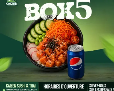 🥗 Box 5 – Poke Bowl Saumon + pepsi 33cl